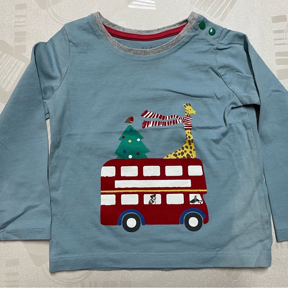 Baby Boden Holiday LS Shirt 2-3y VGUC